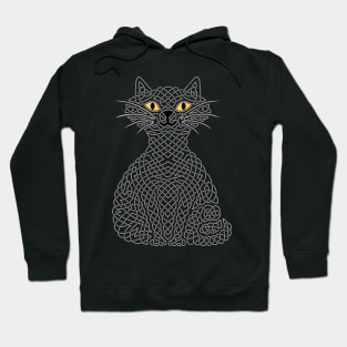 Knotty Cat - grey and black Hoodie